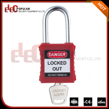 Elecpopular China en línea de venta de color rojo Keyed Alike PA plástico candado de seguridad